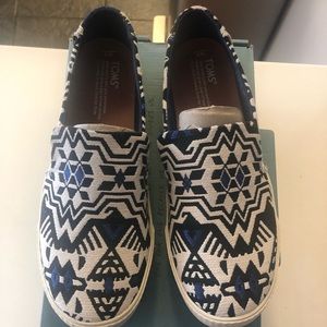 Tom’s sunset slip ons